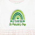 thumbnail image 4 of Inktastic Babys 1st St Patricks Day Rainbow Girls Baby Dress, 4 of 5