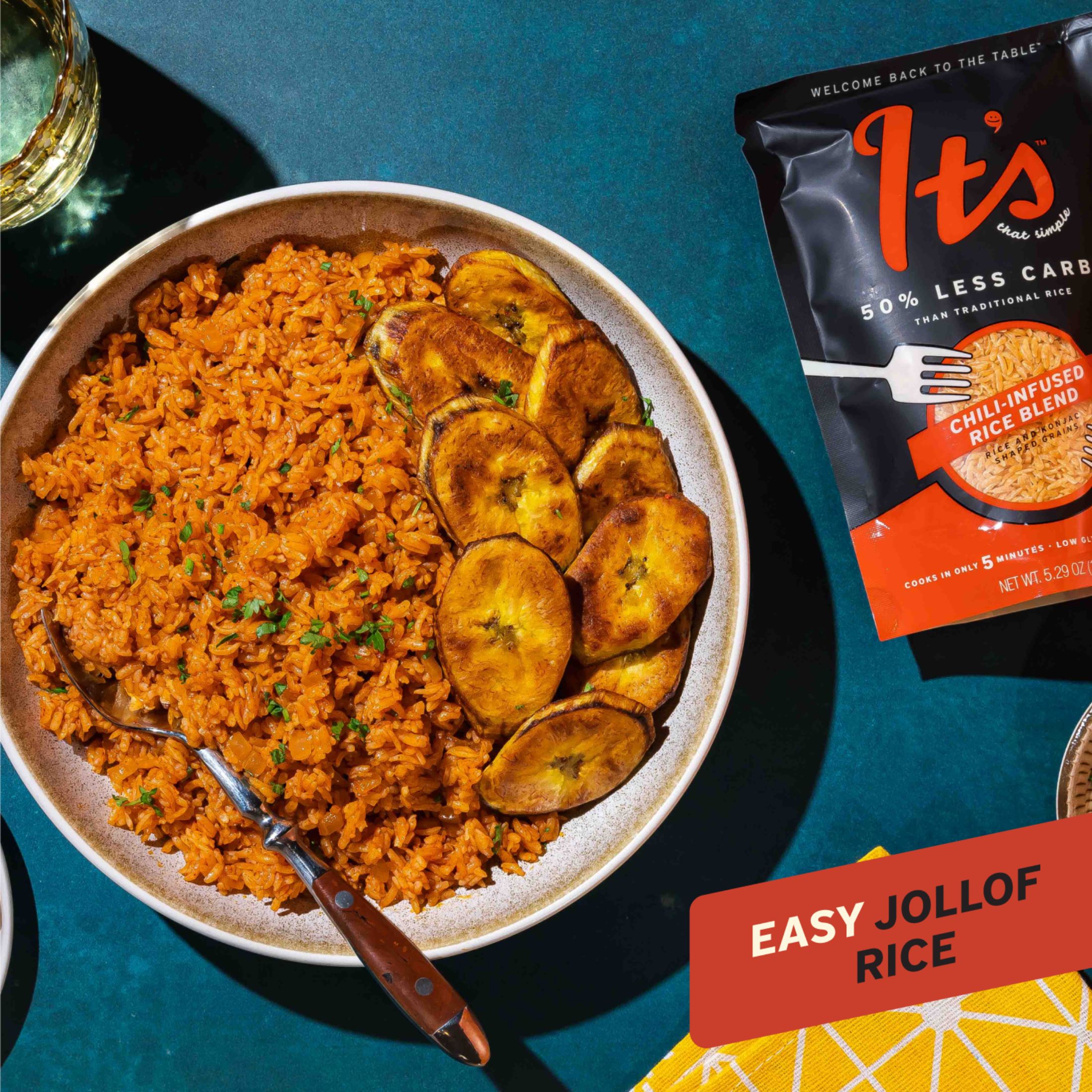 It’s That Simple Chili-Infused Rice Blend from It's Skinny, 50% Less Carbs, Certified Gluten-Free, Non-GMO & Vegan, Cooks in 5 Minutes – 5.29 oz (Pack of 6)