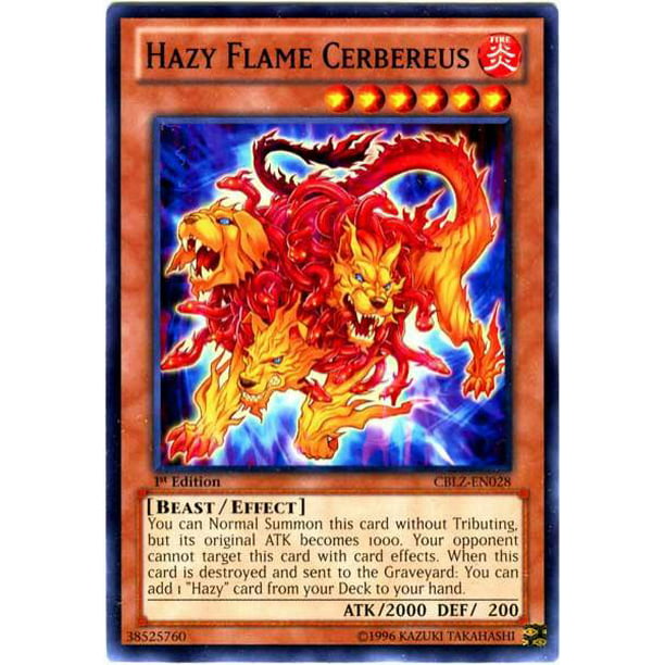 svælg føderation mandig YuGiOh Cosmo Blazer Hazy Flame Cerberus CBLZ-EN028 - Walmart.com