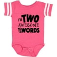thumbnail image 3 of Inktastic I'm Two Awesome for Words 2nd birthday Boys or Girls Baby Bodysuit, 3 of 5