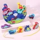 thumbnail image 2 of Juguete Apilable De Dinosaurio De Madera Para Niños, Juego De Enhebrado De Rompecabezas, Juguetes Educativos, Regalos De Cumpleaños Para Niñas Y Niños Serendint FN006158-00, 2 of 6
