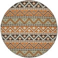 thumbnail image 5 of SAFAVIEH Veranda Luwig Southwestern Indoor/Outdoor Area Rug, 6'7" x 9'6", Terracotta/Chocolate, 5 of 10