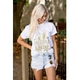 thumbnail image 4 of Cute Spring Happy Easter Bunny Ears Women's Graphic T Shirt Tees Brisco Brands S, 4 of 5