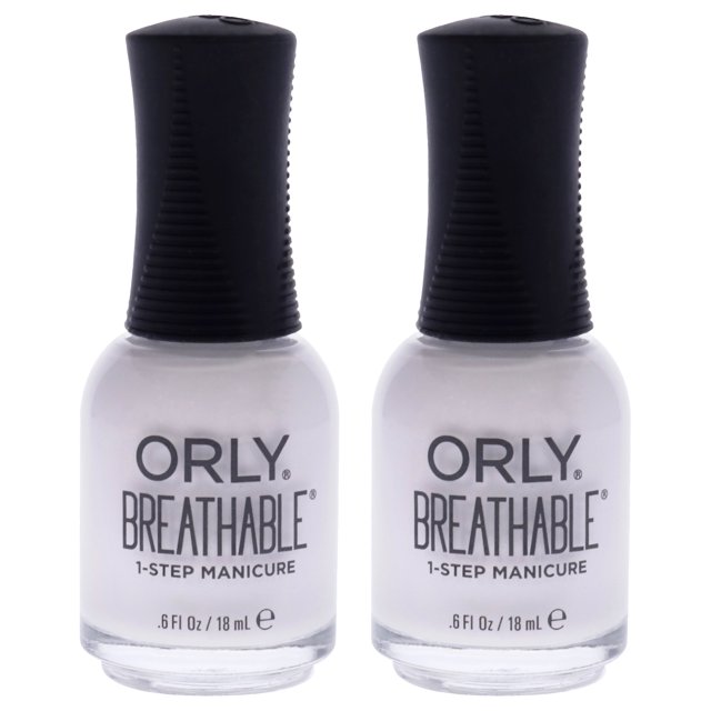 Tratamiento transpirable Plus Color - 20908 Barely There de Orly para mujeres - Esmalte de uñas de 0,6 oz - Paquete de 2
