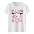 thumbnail image 4 of YDLCAFD Slimming Tank Tops for Women Cancer Shirt Women Breast Cancer Shirts Ribbon Breast Cancer Awareness Rainbow T Shirts Cancer Short Sleeve Tops Workout Shirts Women Womans T Shirts, 4 of 4
