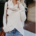 thumbnail image 1 of Suéter irregular de manga larga para mujer de otoño e invierno que desea Europa y Estados Unidos, 1 of 6