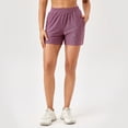thumbnail image 2 of Plebaso Shorts de Course pour Femmes Séchage Rapide Décontracté Taille Haute Extensible Yoga avec Poches, 2 of 5