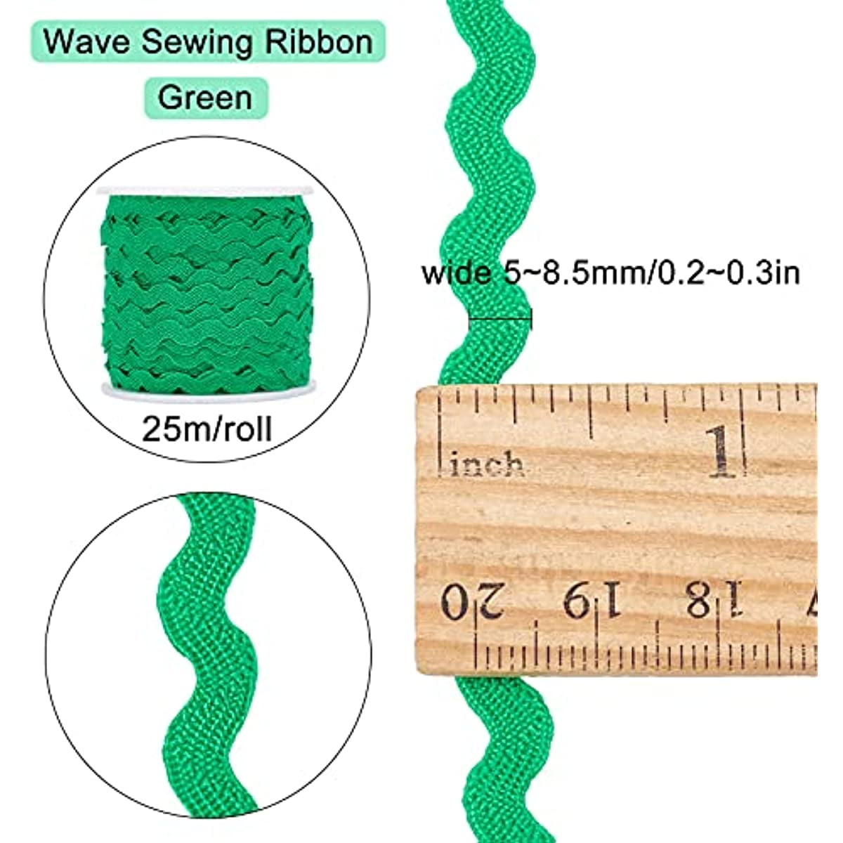 27yd Ric Rac Trim Ribbon Wave Sewing Lace Bending Fringe - Temu