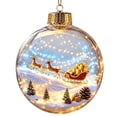 thumbnail image 2 of Lighted Christmas Tree Decor with Clear Shatterproof Plastic and Miniature Winter Scene for Festive Holiday Display, Illuminated Snow Globe Hanging Ornament for Living Room Tree, 2 of 4