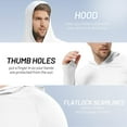 thumbnail image 2 of MIER Men's Sun Protection Hoodie Long Sleeve Workout UV Shirts, 2 of 7