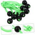 thumbnail image 2 of 30 Pcs Tent Bungee Cord Tent for Camping Tarp Straps Oilcloth Tarp Elastic String Canopy Tarp Spring Link Buckle Black Elastic Belt Elastic Rope Tarp Tie Down Cord Bungee Balls, 2 of 5