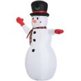 thumbnail image 1 of Bonhomme de neige gonflable de Noël HOMCOM 8 pi de haut - éclairage LED, 1 of 1