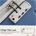 thumbnail image 2 of Blue ABS 3-Piece Spinner Luggage Set with TSA Locks for Secure Air Travel, 2 of 10