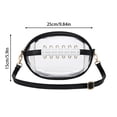 thumbnail image 4 of Clear Football Bag for Stadium Events,Stadium Approved Crossbody Purse with Adjustable Strap for Concerts Sports Games,Black, 4 of 6