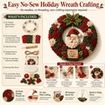 thumbnail image 3 of 3D Fabric Poke Wreath DIY Kit, Christmas Wreath DIY Kit for Adults, Christmas Gifts for Family and Friends(Nativity), 3 of 7