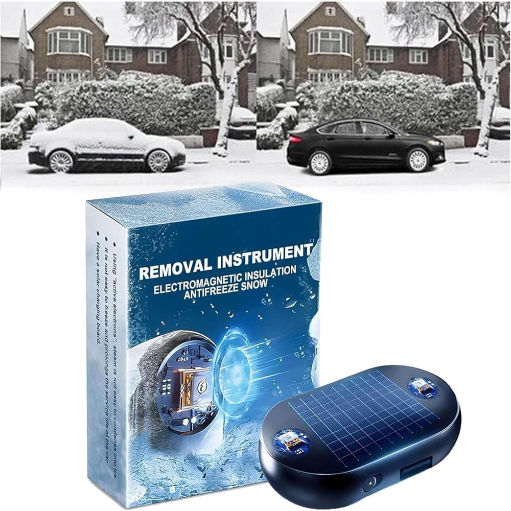 Appareil Anti-gel Solaire Portable Dispositif Anti-gel Et D'enlèvement De Neige D'onde électromagnétique Anti Glace Voiture