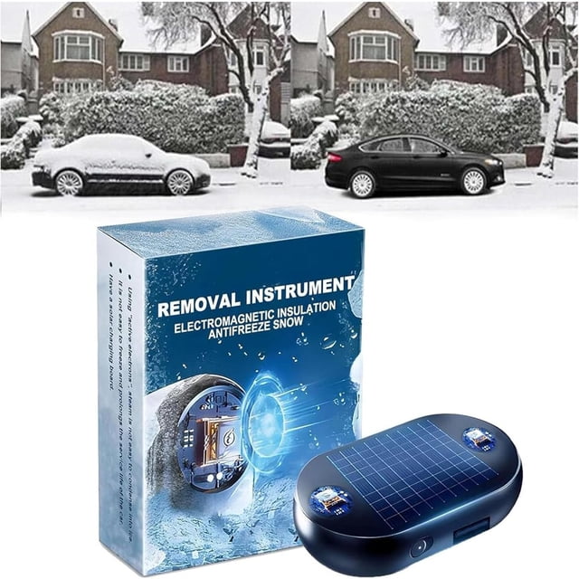 CUITING Solar Electromagnetic Molecular Interference Freeze and Snow Remover Portable Kinetic Molecular Heater Anti-Freeze Car Snow Removal Device Car Defroster (3PC)