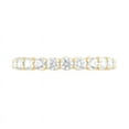 thumbnail image 3 of Unique Moments 0.75 ct Round Lab Grown Diamond Half Eternity Ring Women's Stackable Wedding Band Ring 10KT Yellow Gold, 3 of 7