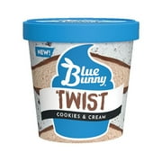 Blue Bunny Twist Cookies & Cream Frozen Dessert Pint, 16 fl oz