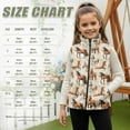 thumbnail image 7 of Pzuqiu Horse Print Kid Outerwear Vest Size 7-8 Personalized Comfortable Warm Winter Coat with Pocket Full Zip Casual Fall Outfits Fashion Clothing Polyester for Everyday Wear, 7 of 7