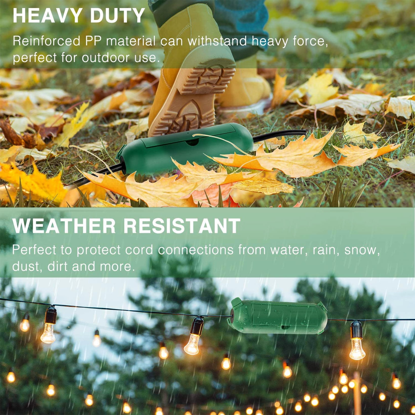 Buy HXXF 4 Pack Outdoor Extension Cord Safety Cover, Waterproof