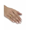 thumbnail image 3 of PalmBeach Jewelry Round Cubic Zirconia Filigree Eternity Ring .25 TCW in 18k Yellow or Rose Plated or Sterling Silver, 3 of 5