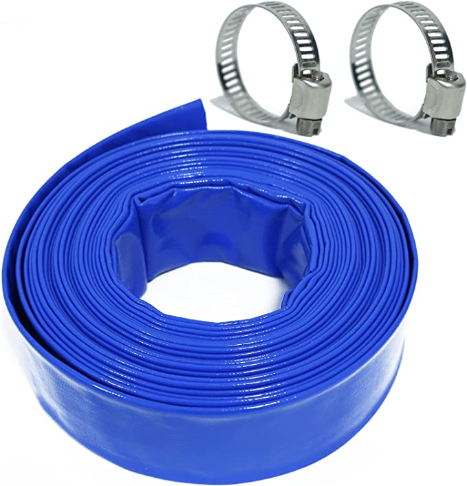 6 Bar Pool 2inch X 50FT Backwash Hose ,Lay flat hose Pool discharge