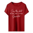 thumbnail image 6 of MEICHEN Graduation Gifts for Her: Senior 2026 Shirts Class Of 2026 T Shirt In My Senior Causal College Graduation Teacher Tee Tops Womens Spring Summer Tops, 6 of 6