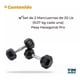 thumbnail image 2 of Kit o par de Mancuernas Hexagonales de Acero con Forro de Caucho 20 LBS, 2 Mancuernas 20 Lb 9.07 Kg C/u Kit Set Pesas Hexagonales Deportes, Ejercicio en casa, Gym en Casa, 2 of 9