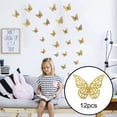 thumbnail image 1 of 3D Hollow Butterfly Wall Stickers Home Decor Cardboard Butterfly Wall Stickers, 1 of 7