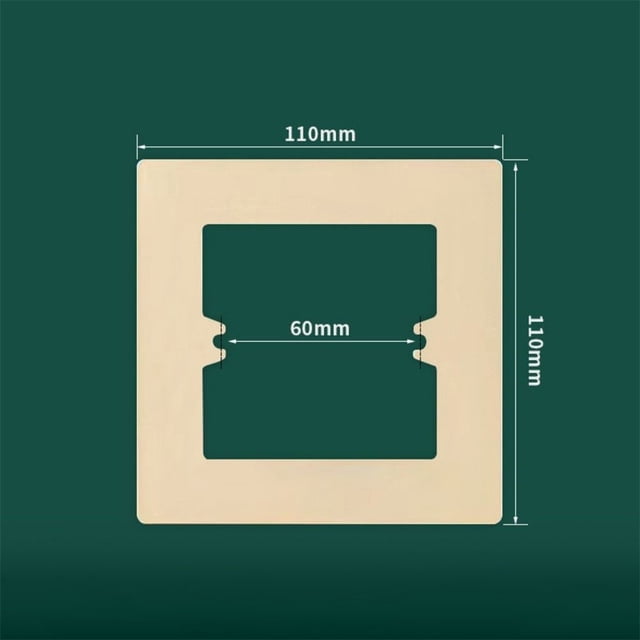 86 Type Switch Socket Wall Panel Decorative Frame Cover Wall Switch Bottom Box White Grey PC Switch Surround Plate