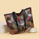 thumbnail image 5 of Bolso cruzado de mujer de gran capacidad con empalme de PU de tendencia informal de venta caliente 2024 Nuevo diseño de moda Bolso de mano Bolso de mano para mujer, 5 of 5