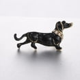 thumbnail image 2 of Broche de Perro Dachshund perfecl negro para ropa y Joyería, 2 of 8