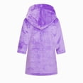 thumbnail image 6 of Gibobby Boys Girls Kids Thick Coral Fleece Bathrobe,Warm Cozy Hooded Robe with Adjustable Belt,Cute Print,for Boys Girls Toddlers 2-12T for Cold Weather Kids Pajamas,Purple,Size 7-8T, 6 of 9
