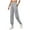 Light Gray, variant on vigerkar Women's Tear Away Basketball Pants High Split Snap Button Trousers Active Workout Tapered Sweatpants with Pockets Navy, M