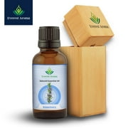 Organic Rosemary Essential Oil from Himalayas of Nepal, 100% concentrated , therapeutic grade -10Ml with wooden box Everest Aroma