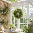 thumbnail image 5 of Bcylexb Floral Wreaths for Front Door, 13.8" Artificial Colorful Flower Door Wreath All Season Hanging Wreaths for Garden Porch Wall Window Decor, 5 of 6