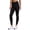 Black, variant on Active Women's Full Length High Waist Fleece Lined Leggings with Pockets