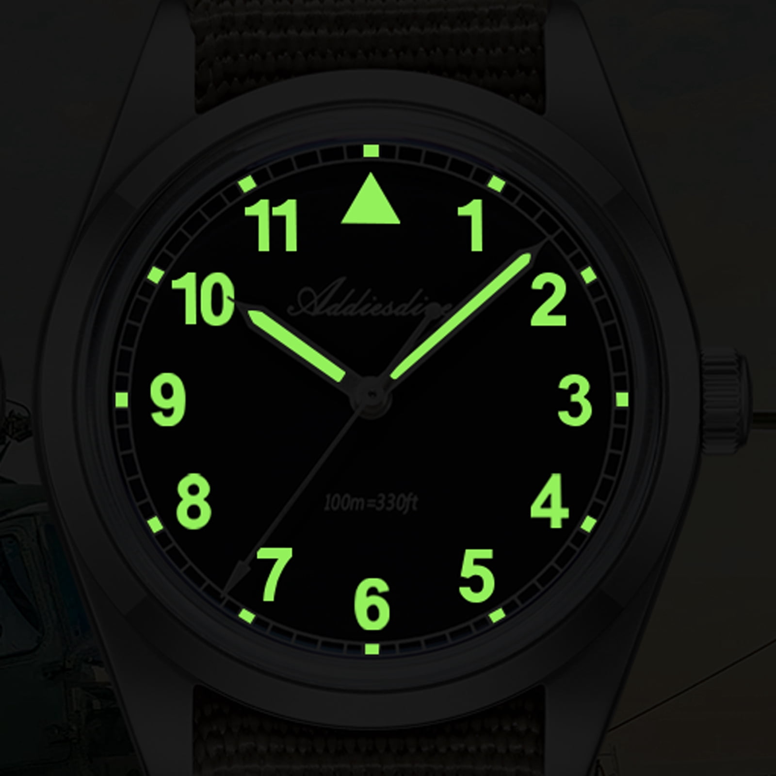 ADDIESDIVE Men's Diver Watch - 36mm Japanese VH31 Quartz Watch, 316L Stainless Steel, 100m Waterproof, Analog Watches with Luminous Military Style for Men