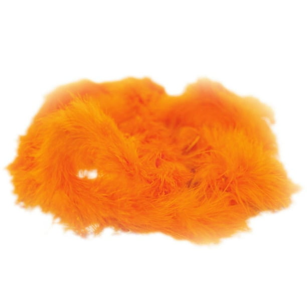 Bufanda de plumas sexy de lujo de 2 m para mujer, ideal para fiestas de disfraces, despedidas de soltera o cualquier ocasión especial. naranja