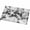 Gray,Black,White, variant on 2x3 Ft Entryway Area Rug, Brown Coastal Kitchen Rug Runner Washable Floor Mat, Modern Oil Painting Starfish Coral Shell Non Slip Indoor Door Mat Throw Carpet for Bathroom Living Room Bedroom