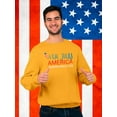 thumbnail image 2 of 4Th Of July America Sweatshirt Men -Image by Shutterstock, Male XX-Large, 2 of 4