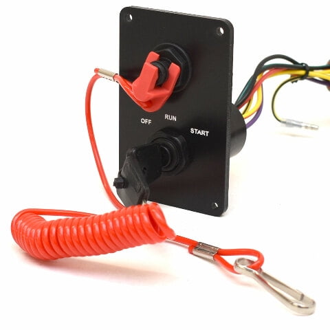 Tracker Boat Ignition Switch Panel 341896 | W/ Cutoff Killswitch