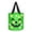 Light-Green, variant on JWZZYD Halloween Embroidered Candy Bag, 7.9" Handheld Pumpkin Bucket with Black White Stripe Bow, Reusable Bag with Ghost Design, Candy Carrier for Party, Home Table Decor, Pink