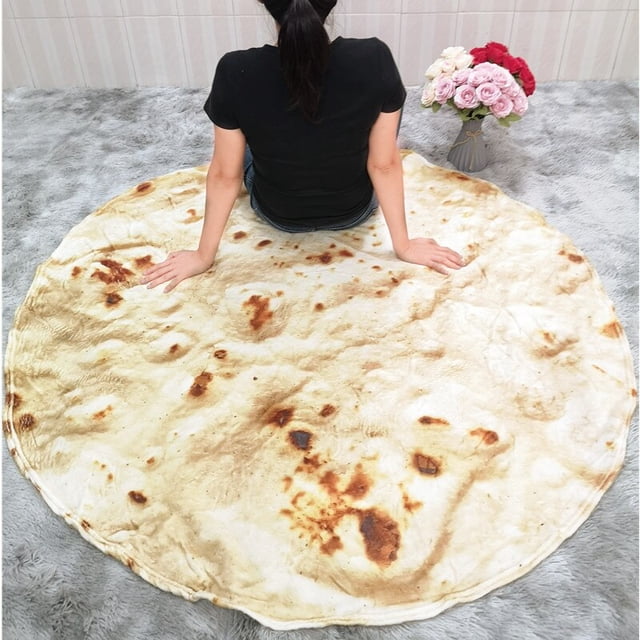 Manta de Tortilla de maíz, colcha de felpa a cuadros, manta suave para cama, sofá, Burrito, Koce