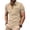Khaki-6123AA, variant on Hearthz Waffle Henley Polo Shirts for Men with Pocket Button Up Collared Men's Short-Sleeve Shirt Casual Slim Fit Men Workout Shirts ,Blue XXXL