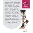 thumbnail image 7 of MeMoi Multi Cat Club Bamboo Blend Crew Socks - Womens - Female, 9-11, Black, 7 of 7
