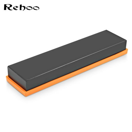 Reboo Sharpening 5000 Grit Whetstone Grinder Natural Magma Stone Silicone Base