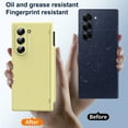 thumbnail image 5 of Allytechgroup for Samsung Galaxy Z Fold 6 Case with Stylus Pen + Pen Holder + Screen Protector, Full Body Protective Hinge Protection Rugged Case for Women Men, Yellow, 5 of 7