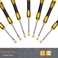 thumbnail image 3 of Destornilladores Torx/star/tx magnéticos de precisión profesionales, juego/kit de 6 piezas, T3 T4 T5 T6 T8 T10, 3 of 5